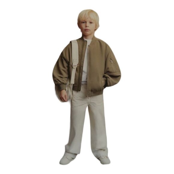 ZARA Kids | Ecru | WIDE FIT JEANS TRUE NEUTRALS - Picture 5 of 6